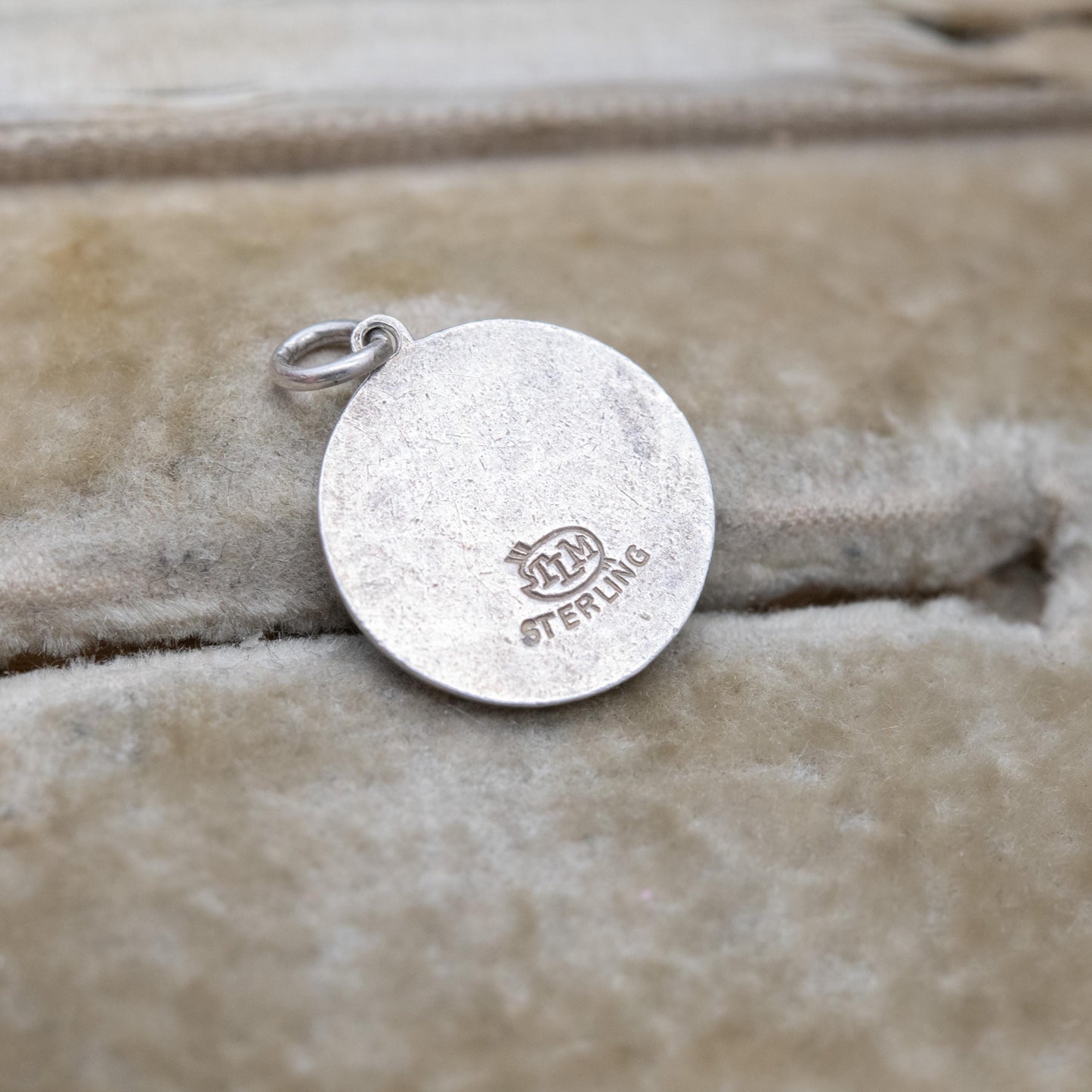 Vintage Sterling Silver Enamel Trinidad TLM Charm Pendant - Thomas L Mott Charm | Caribbean | Souvenir Gift for Charm Bracelet