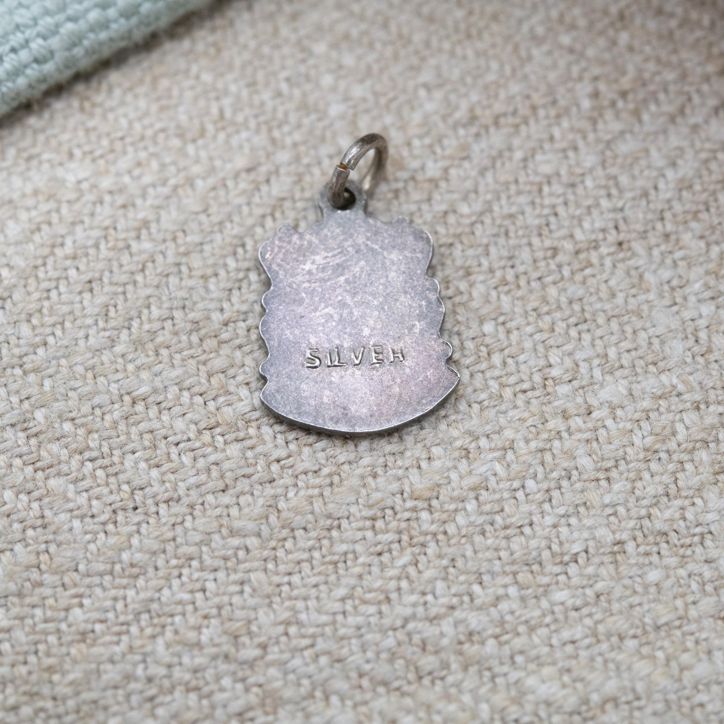 Vintage Sterling Silver Bakewell Shield Charm Pendant - England | Derbyshire | English | Tourist | Souvenir Gift for Charm Bracelet