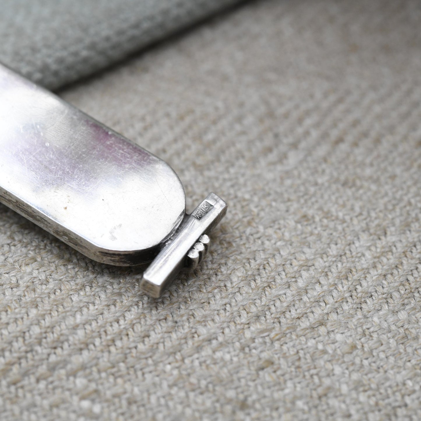 Vintage Silver Egyptian Cartouche Pendant with Hieroglyphs - Spelling Out Name Jean | Raised Relief Design Ancient Egypt Symbols