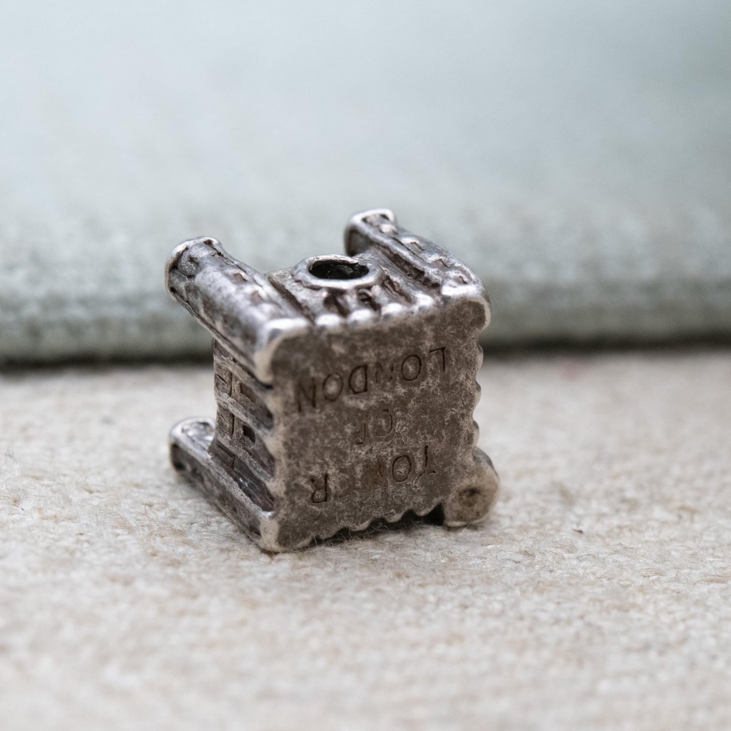 Vintage Stanhope Sterling Silver Tower of London Charm Pendant - Royal Castle | Crown Jewels | Souvenir Gift for Charm Bracelet