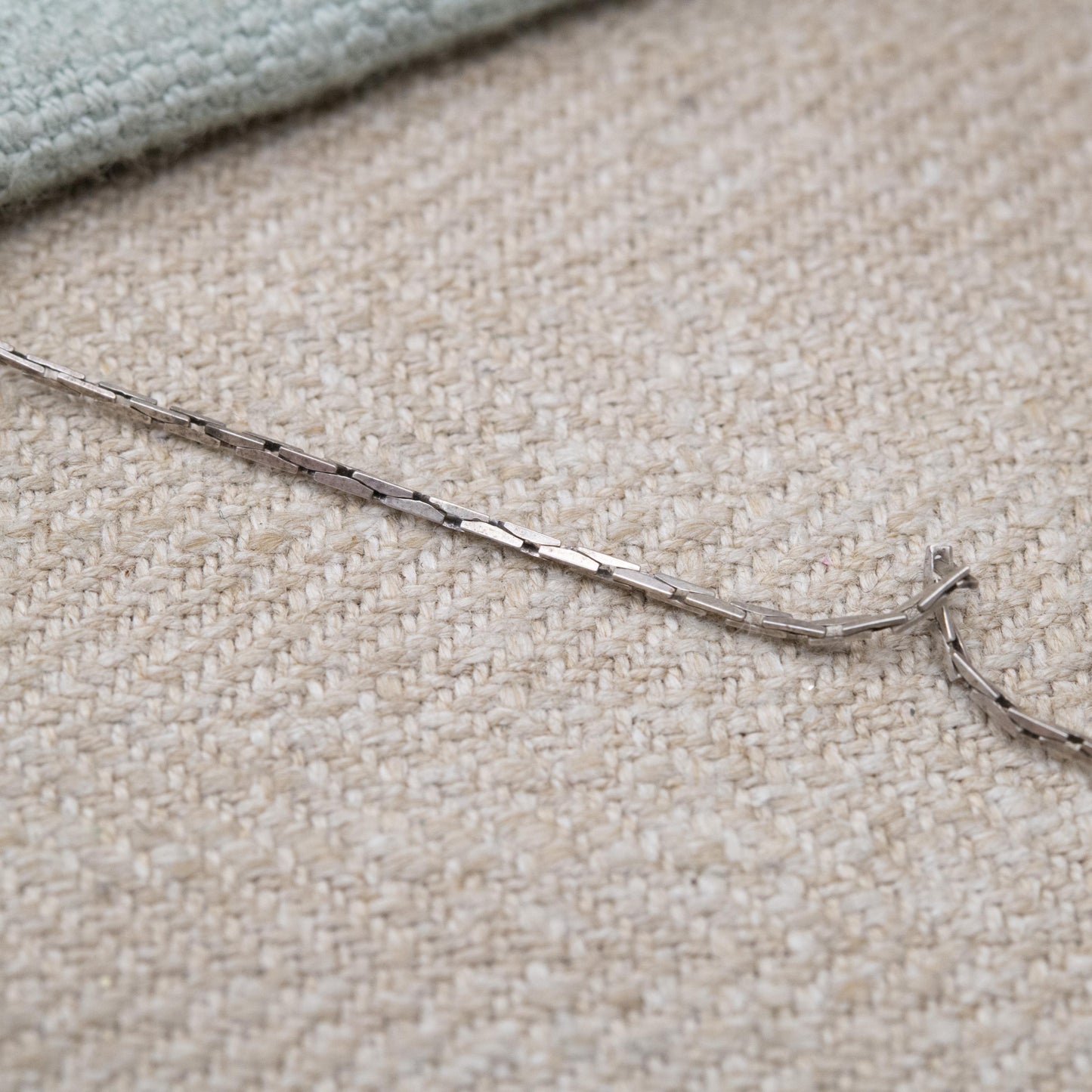 Vintage Sterling Silver Trace Chain Necklace - Quality Solid Silver Necklace Unisex Design | 16"