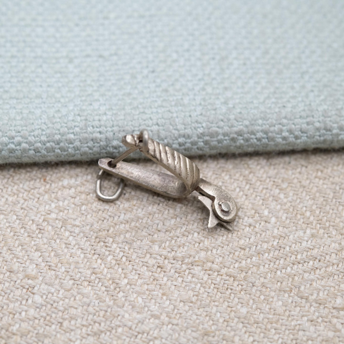 Vintage Sterling Silver Stirrup Charm Pendant - Spurs | Cowboy Horse Riding Charm | Souvenir Gift for Charm Bracelet