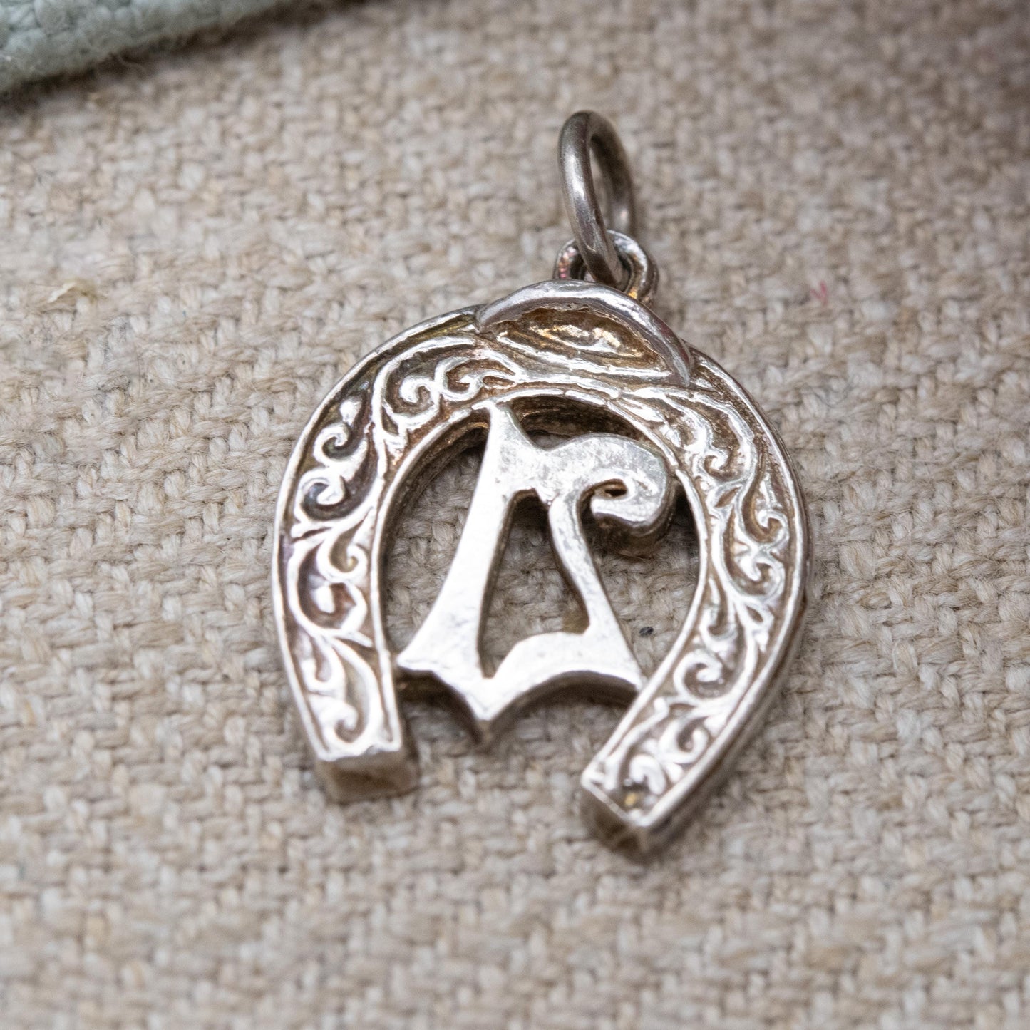 Vintage Sterling Silver 21st Birthday Horseshoe Charm Pendant - Good Luck | Lucky Horse Shoe | Birthday Gift for Charm Bracelet Necklace