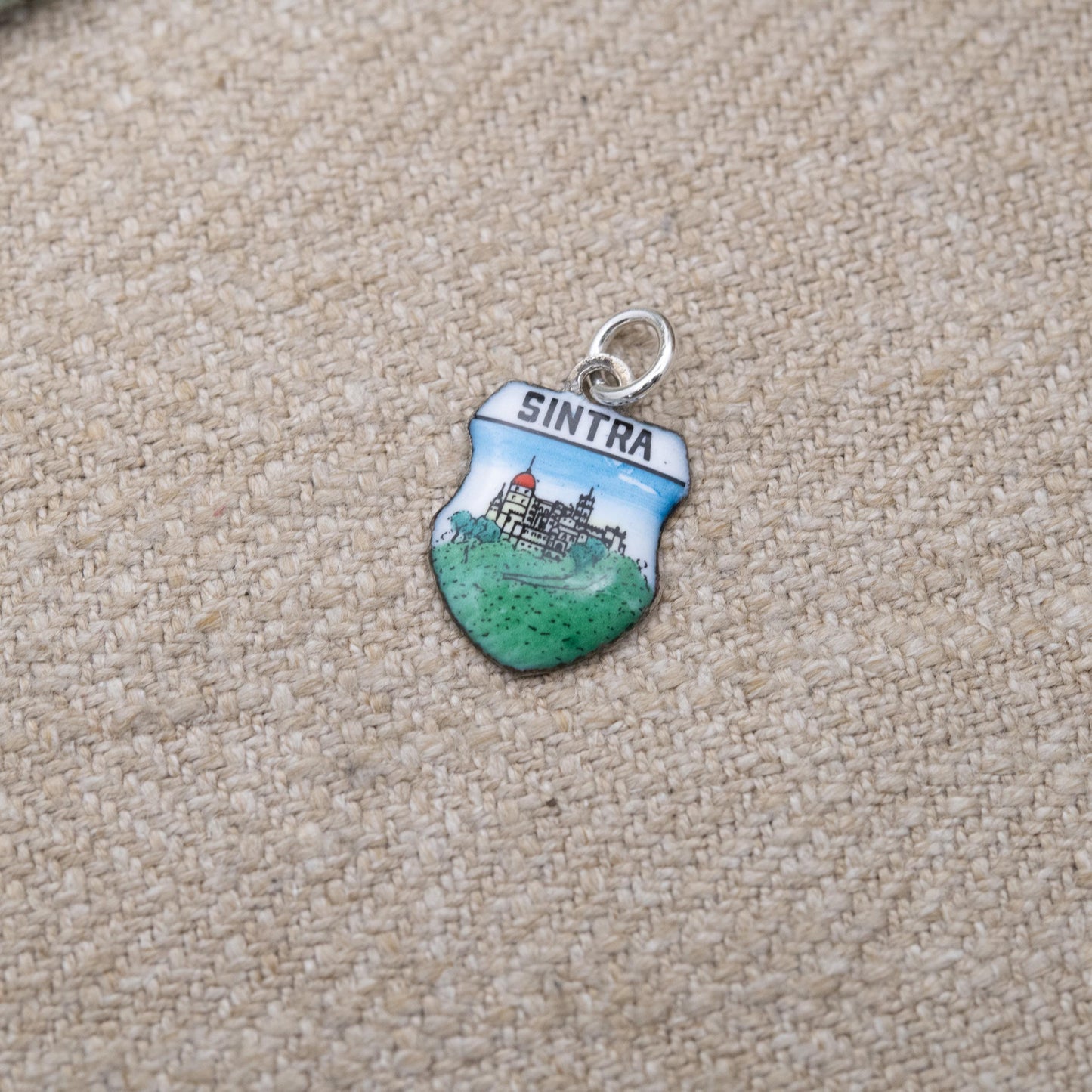 Vintage Portuguese Sintra Travel Charm Pendant - Portugal Europe | Souvenir Gift for Charm Bracelet