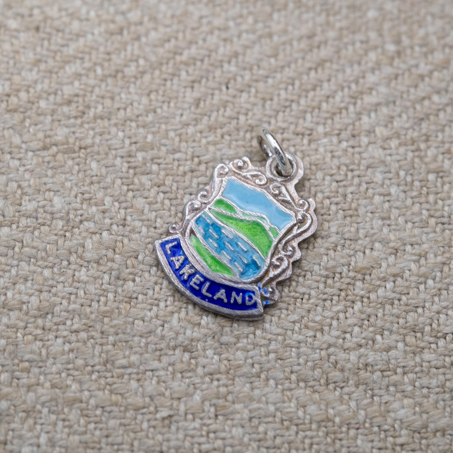 Vintage Sterling Silver Lakeland Lake District Charm Pendant - Cumbria | Souvenir Gift for Charm Bracelet