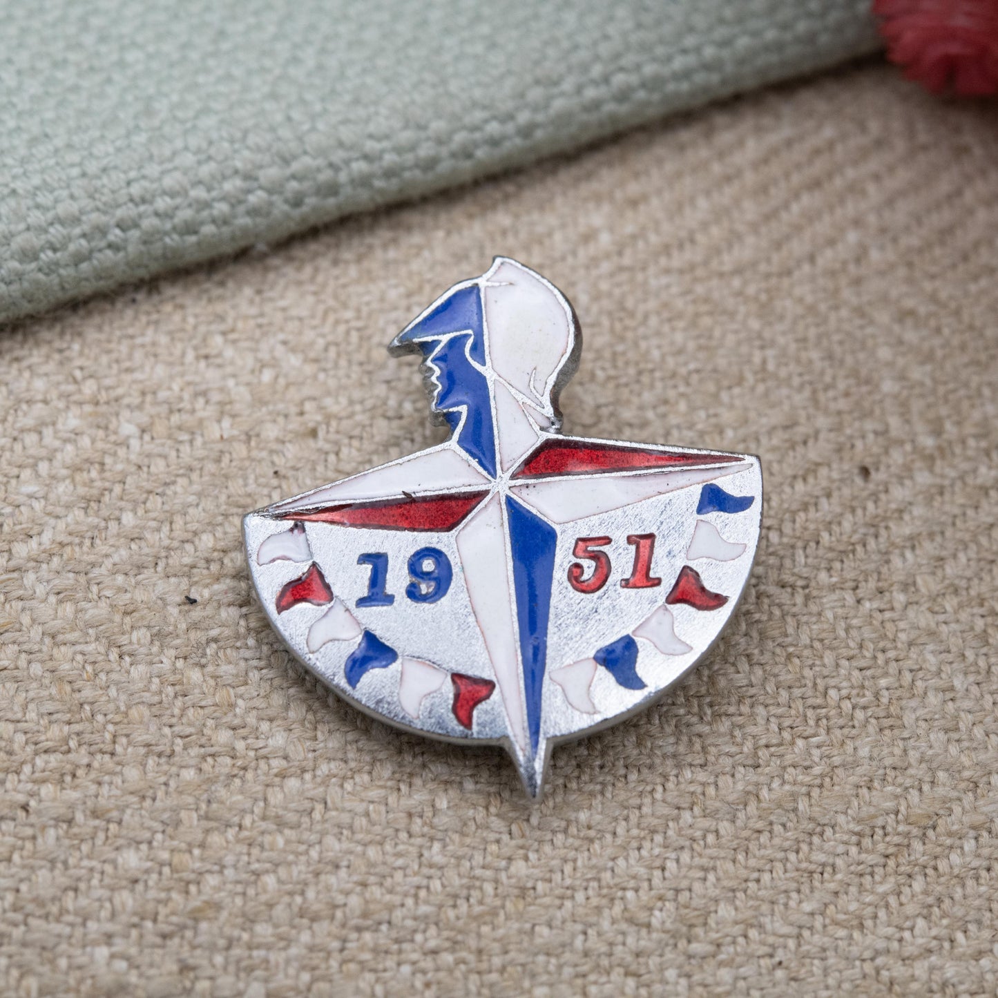Vintage 1951 Festival of Britain Enamel Badge by Starfest