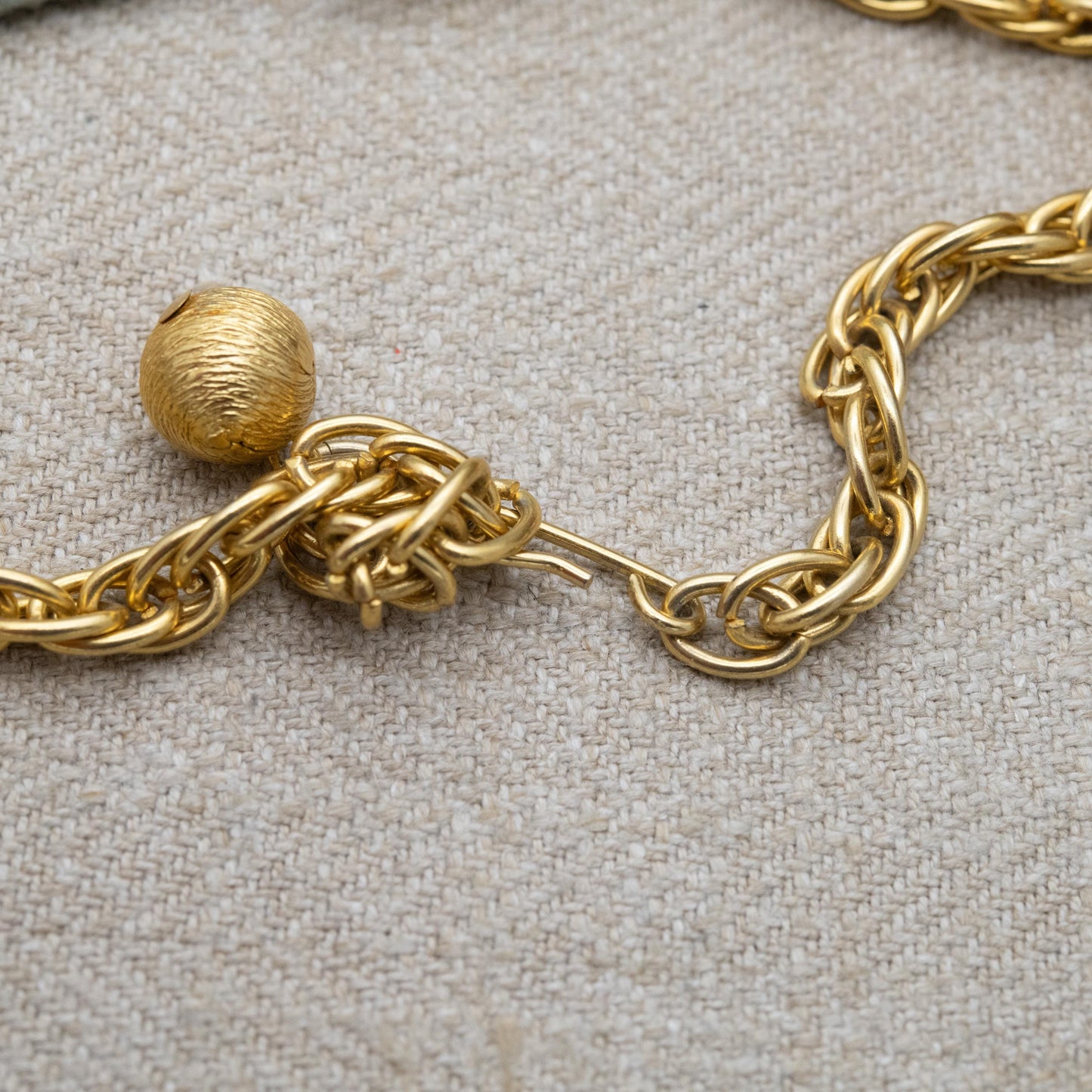 Vintage Kenneth Jay Lane Lion Head Door Knocker Pendant Necklace KJL - Chunky Statement Designer Jewellery