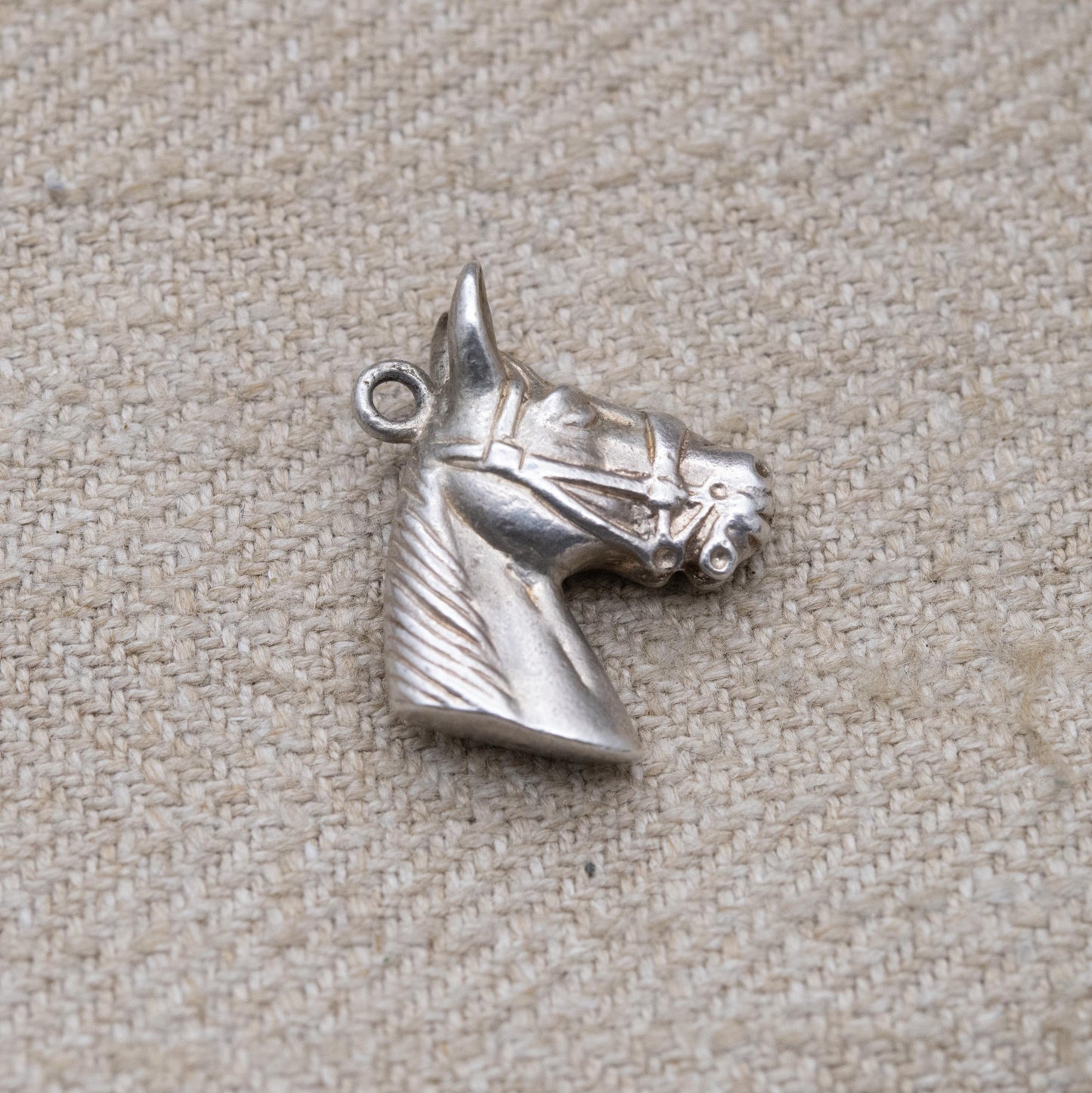 Vintage Sterling Silver Horse Head Charm Pendant - Realistic Animal Jewellery | Horse Girl | Nature Lover | Charm Bracelet | Charm Necklace