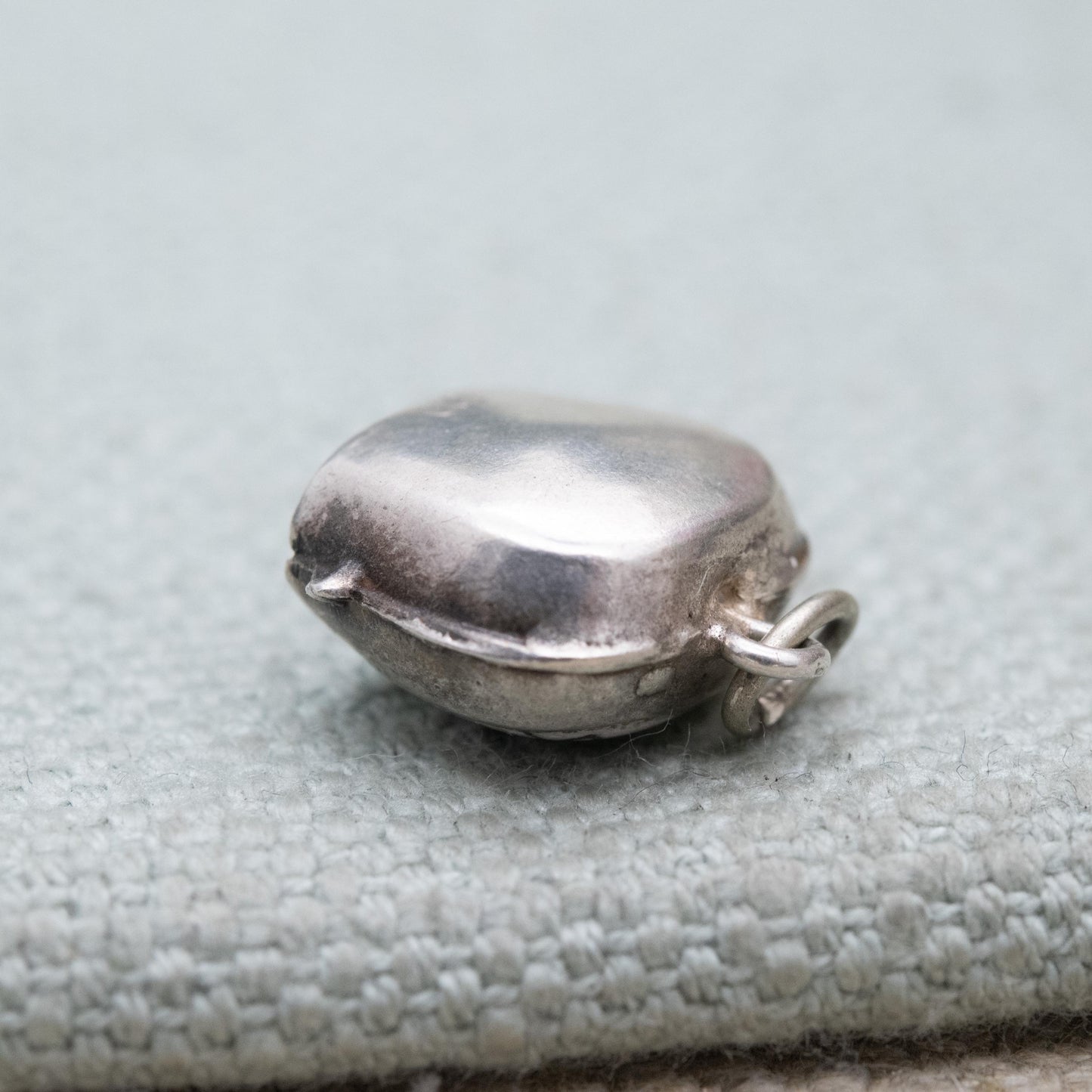 Vintage European Silver Enamel Dolomiti Cow Bell Charm Pendant - Italian Enamel Articulated with Moving Tongue | Gift for Charm Bracelet