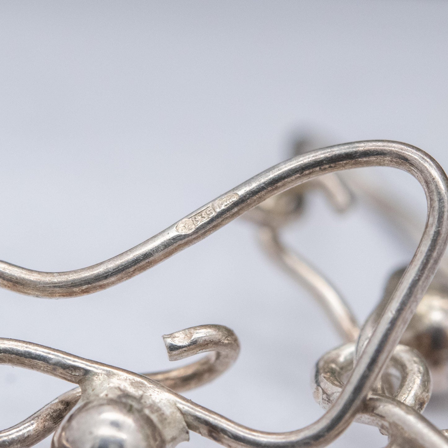 Vintage Sterling Silver Square Filigree Circle Drop Earrings - Ornate Openwork Design | Gift for Her