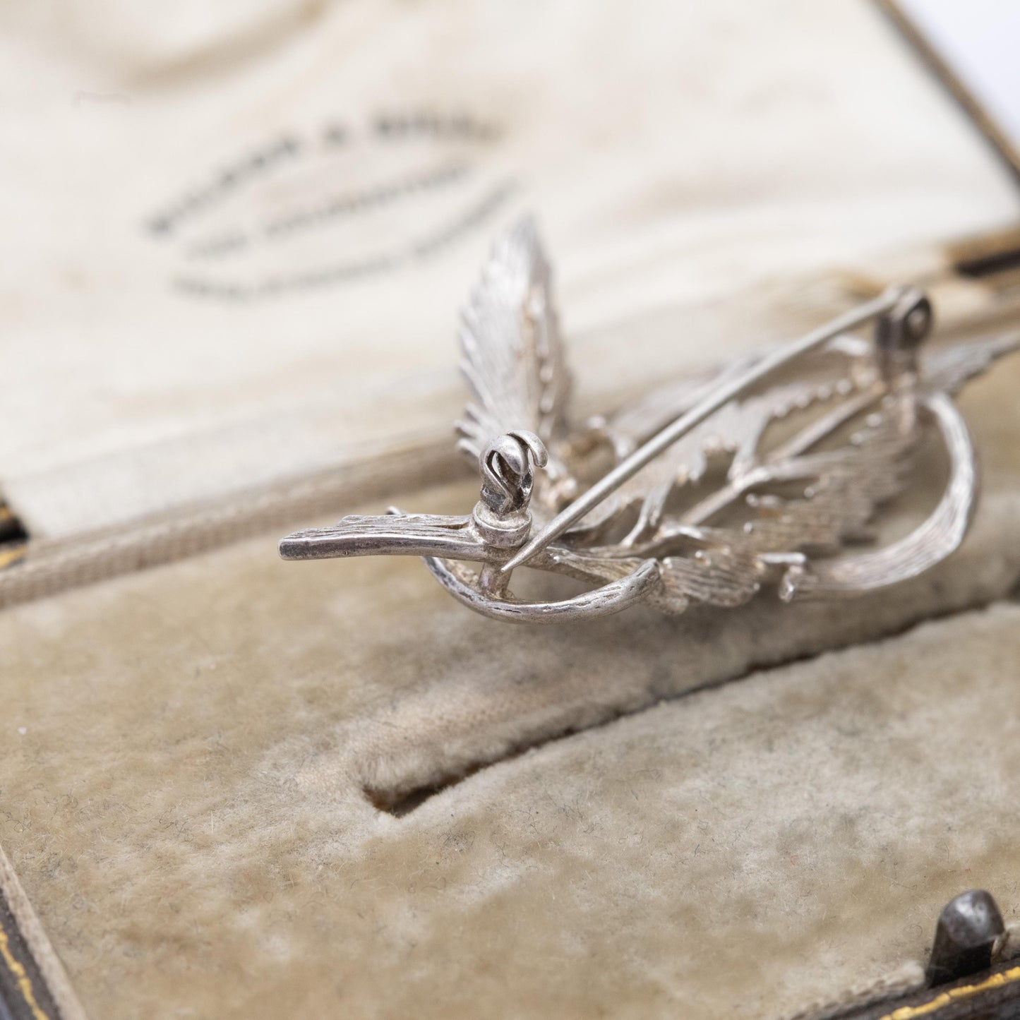 Vintage Sterling Silver Leaf Brooch - Mid-Century Floral Jewellery | Gift for Nature Lover