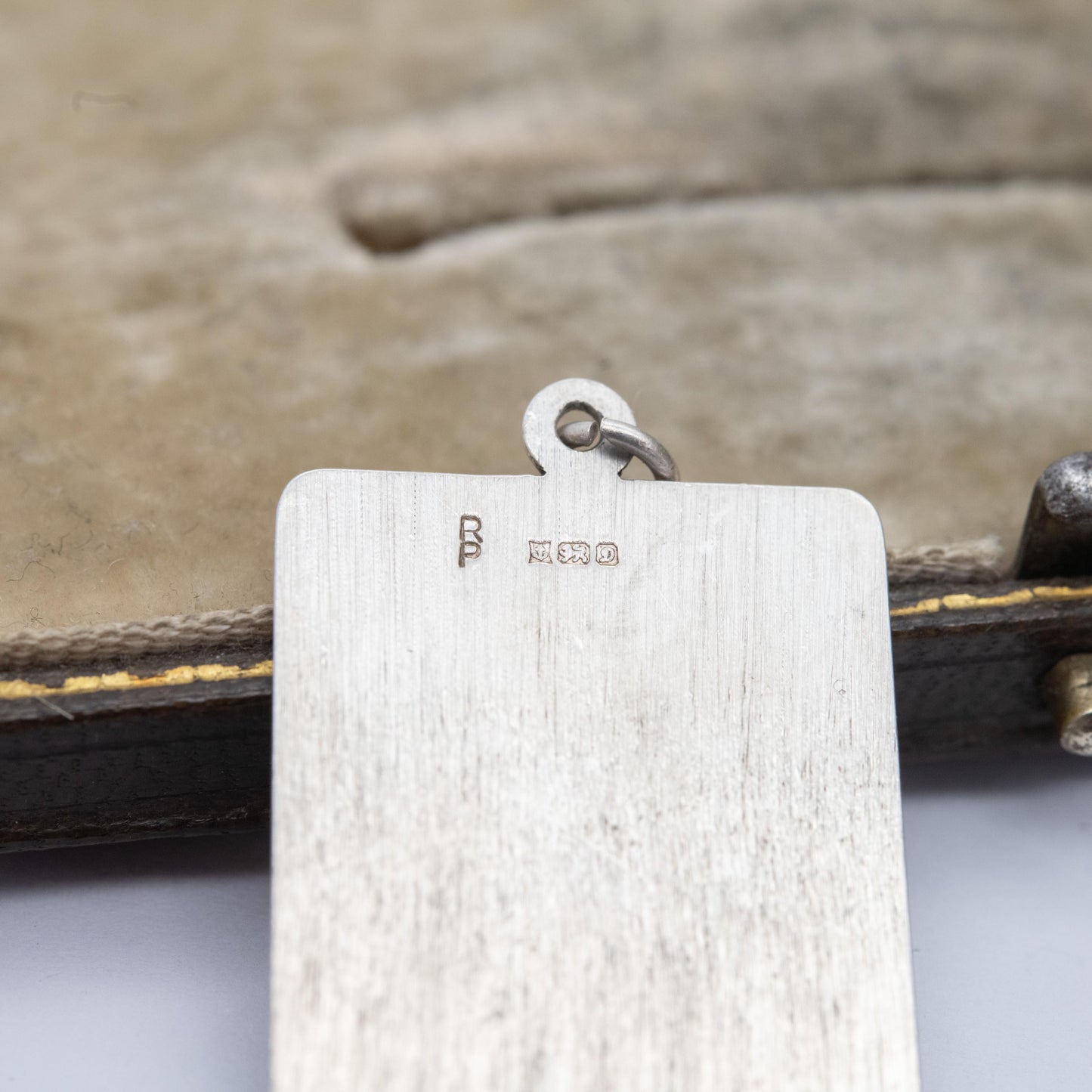 Vintage Sterling Silver December 28 Calendar Pendant - 1978 | Green Stone Birthday Charm