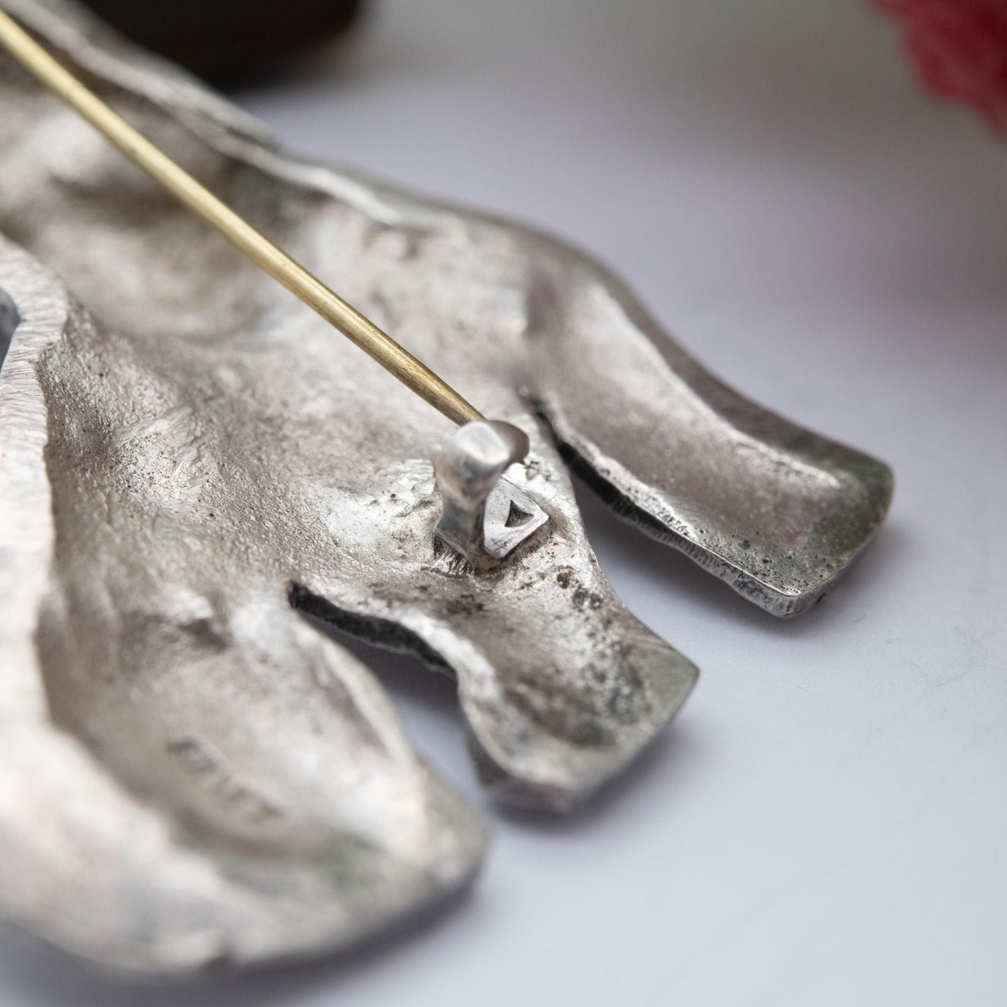 Vintage Sterling Silver Terrier Dog Brooch - Textured Fur | Scottie Dog Gift for Animal Lover