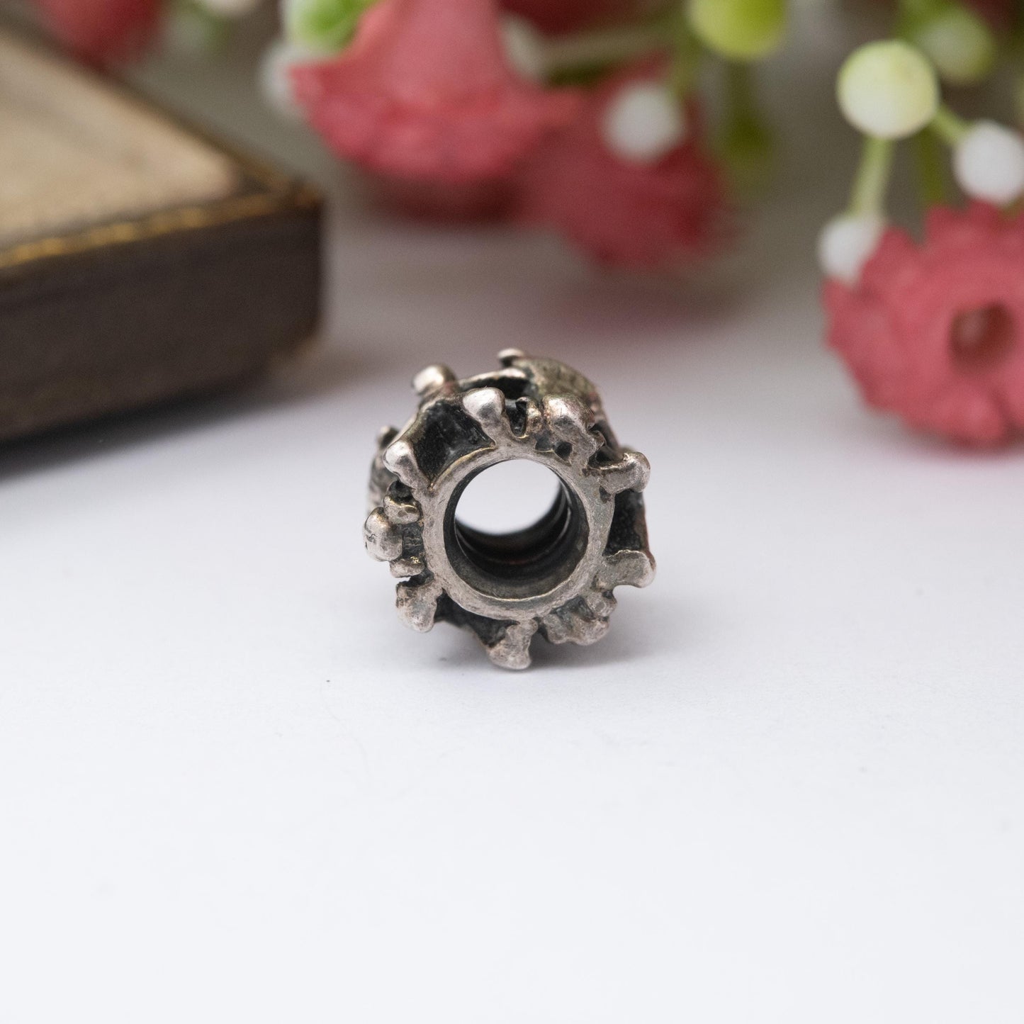 Sterling Silver Boy and Girl Bead Charm Pendant - Designer Gift for Charm Bracelet