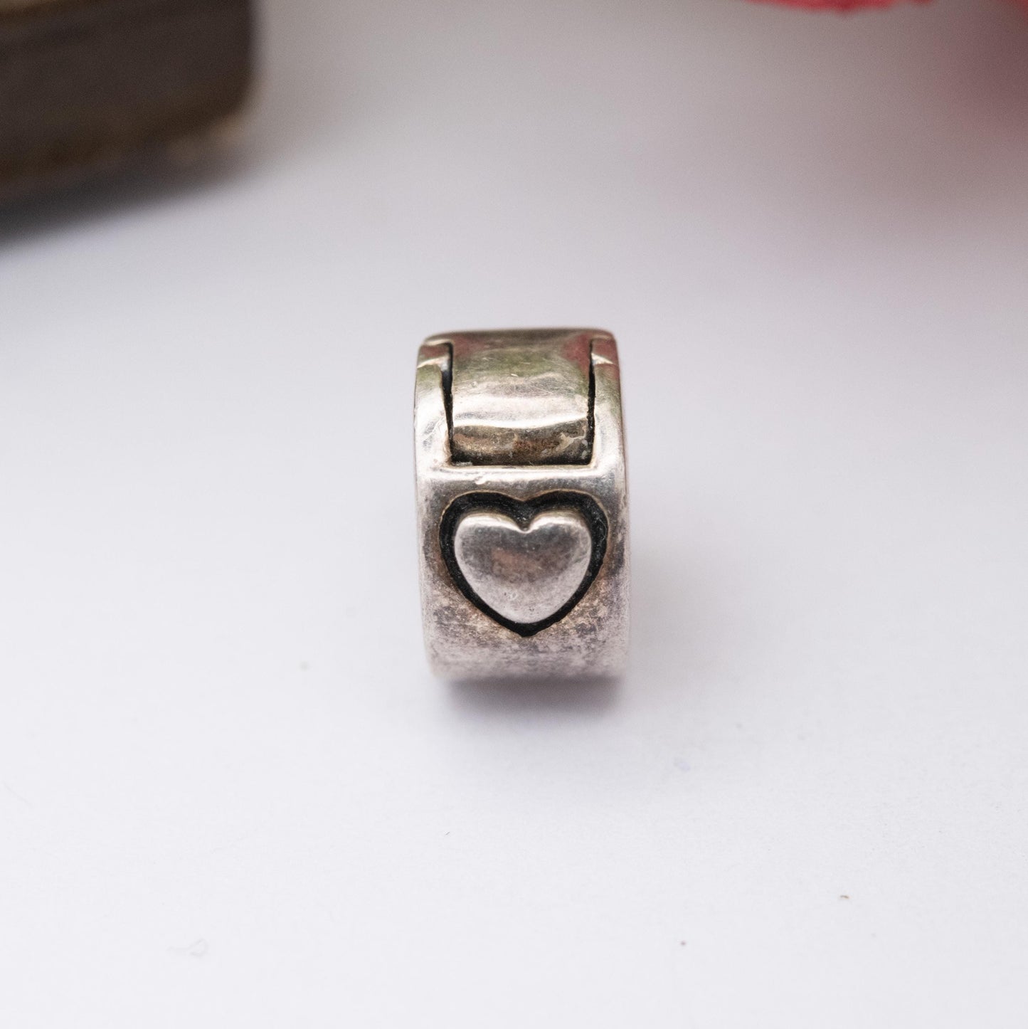 Chamilia Sterling Silver Love Heart Spacer Charm - Romantic Gift for Charm Bracelet