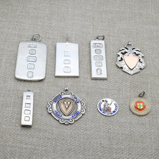 8 x Silver Pendants RESERVED Lynn