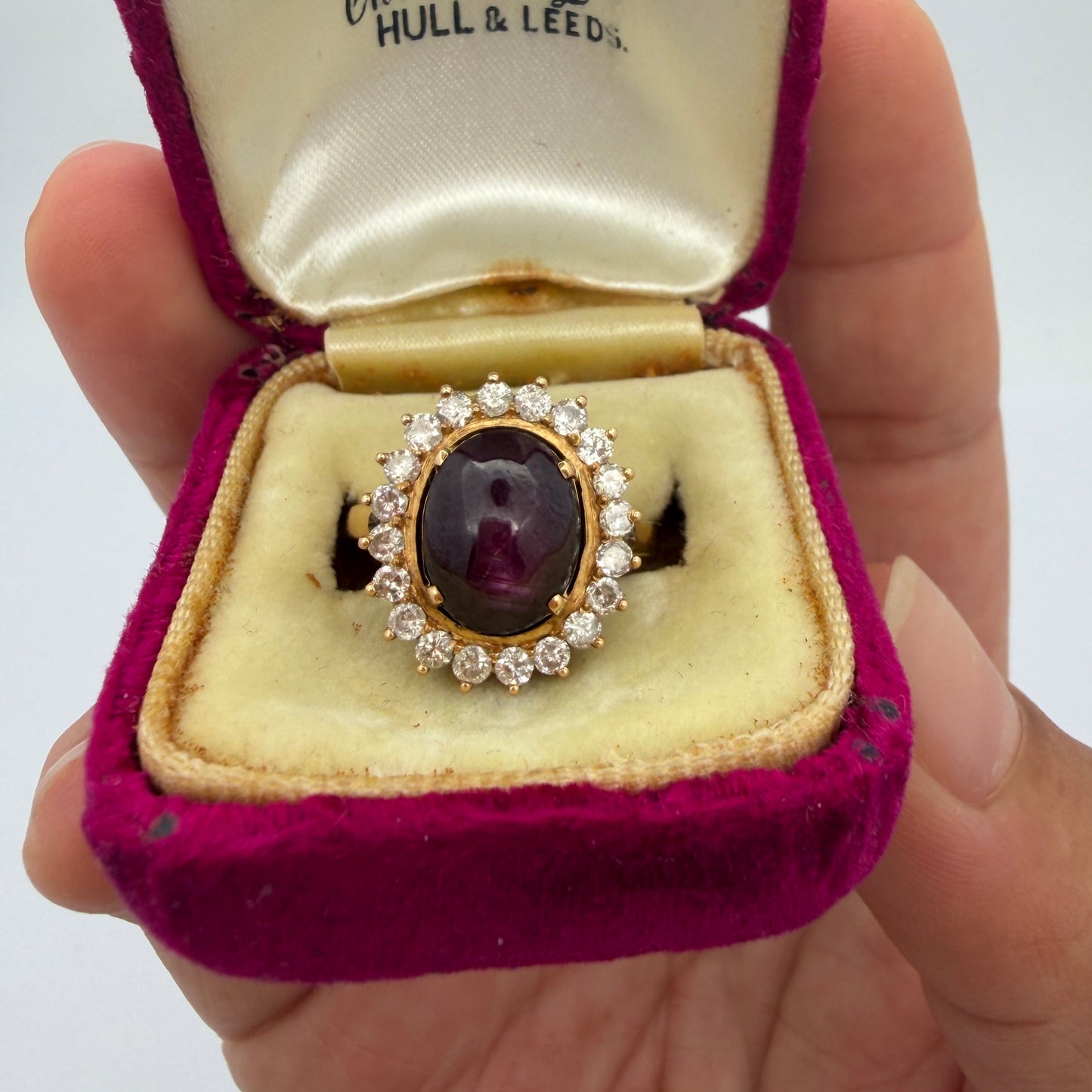 18ct Gold Star Ruby and Diamond Ring