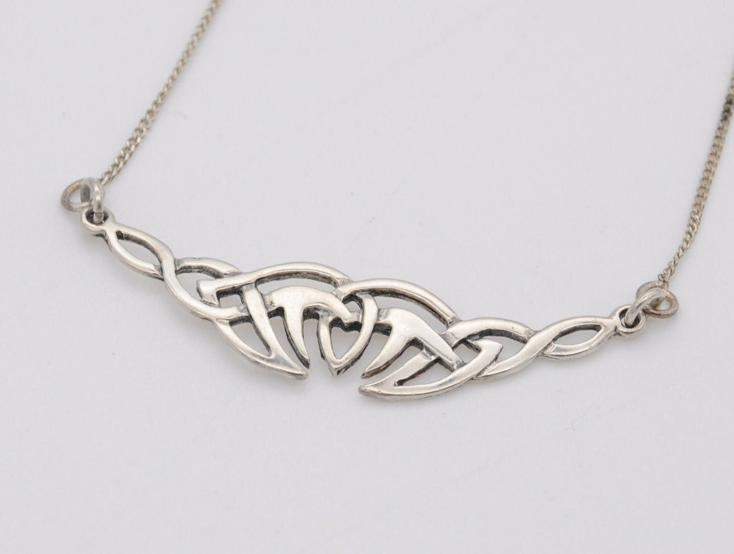 Sterling Silver Tribal Necklace - Pendant | Interesting | Gift | Celtic