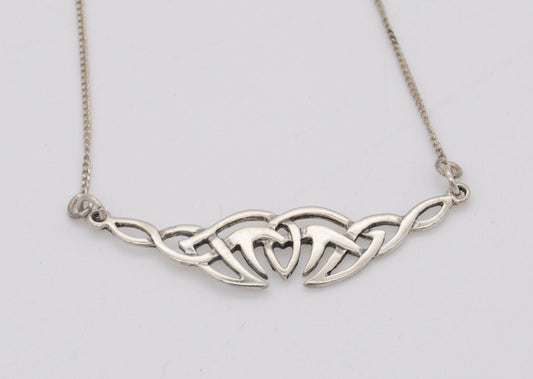 Sterling Silver Tribal Necklace - Pendant | Interesting | Gift | Celtic