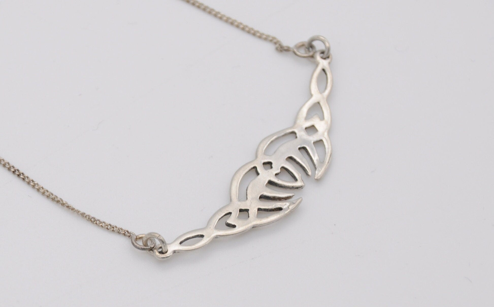 Sterling Silver Tribal Necklace - Pendant | Interesting | Gift | Celtic