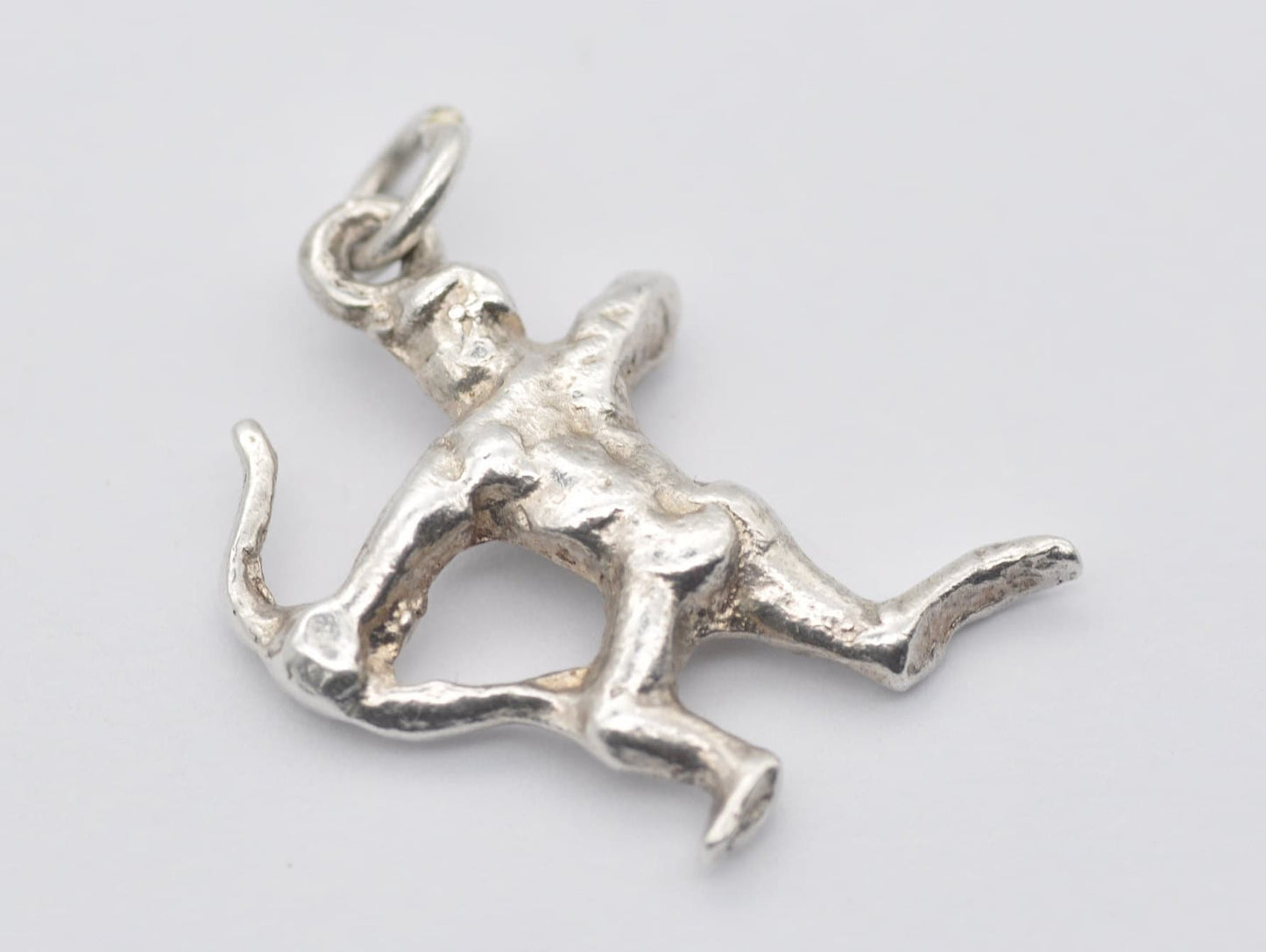 Vintage Silver Archer Charm / Pendant - Bow and Arrow / Warrior / Fighter / Mythological / Charm Bracelet