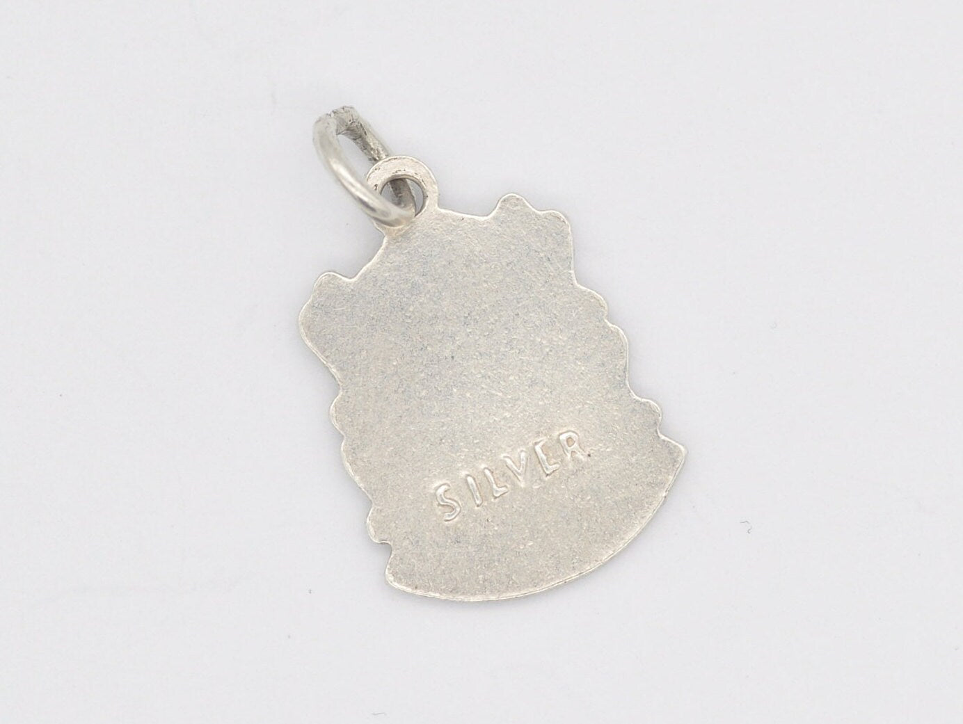 Vintage Sterling Silver St Ives Enamel Souvenir Shield Charm / Pendant