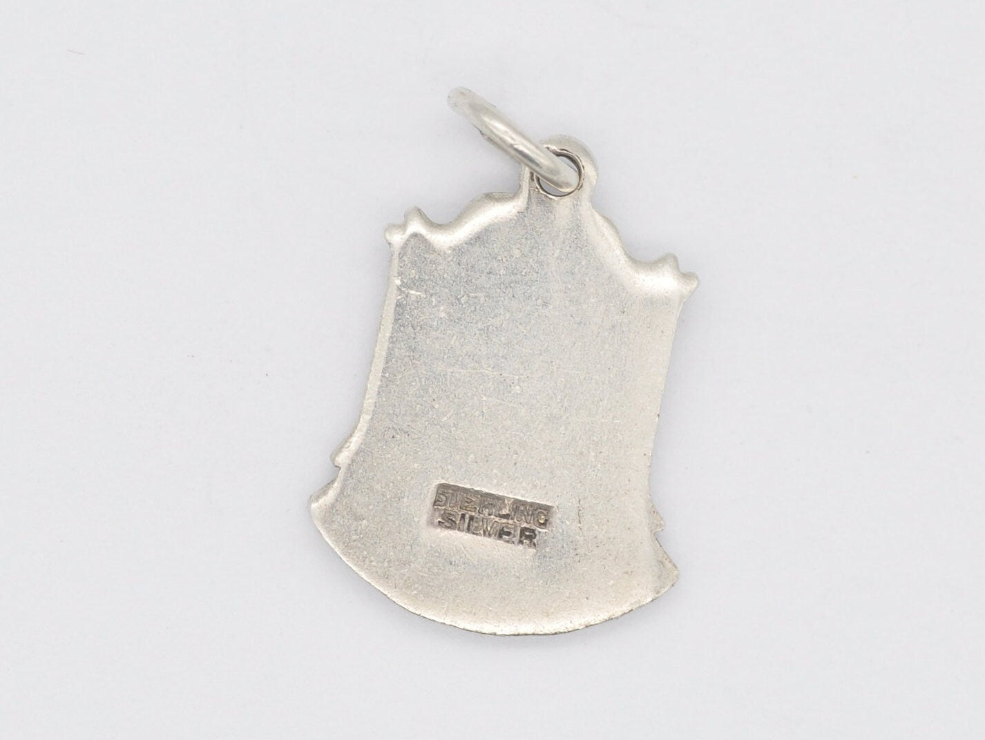 Vintage Sterling Silver Crieff Enamel Souvenir Shield Charm / Pendant - Scottish / Scotland / Tourist / 925 / Charm Bracelet