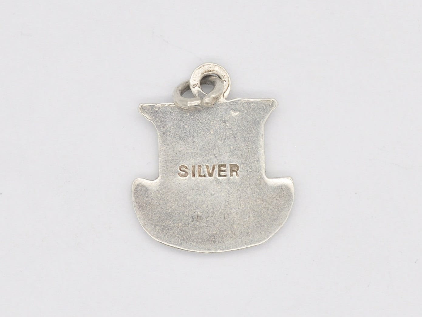 Vintage Sterling Silver Oban Enamel Souvenir Shield Charm / Pendant