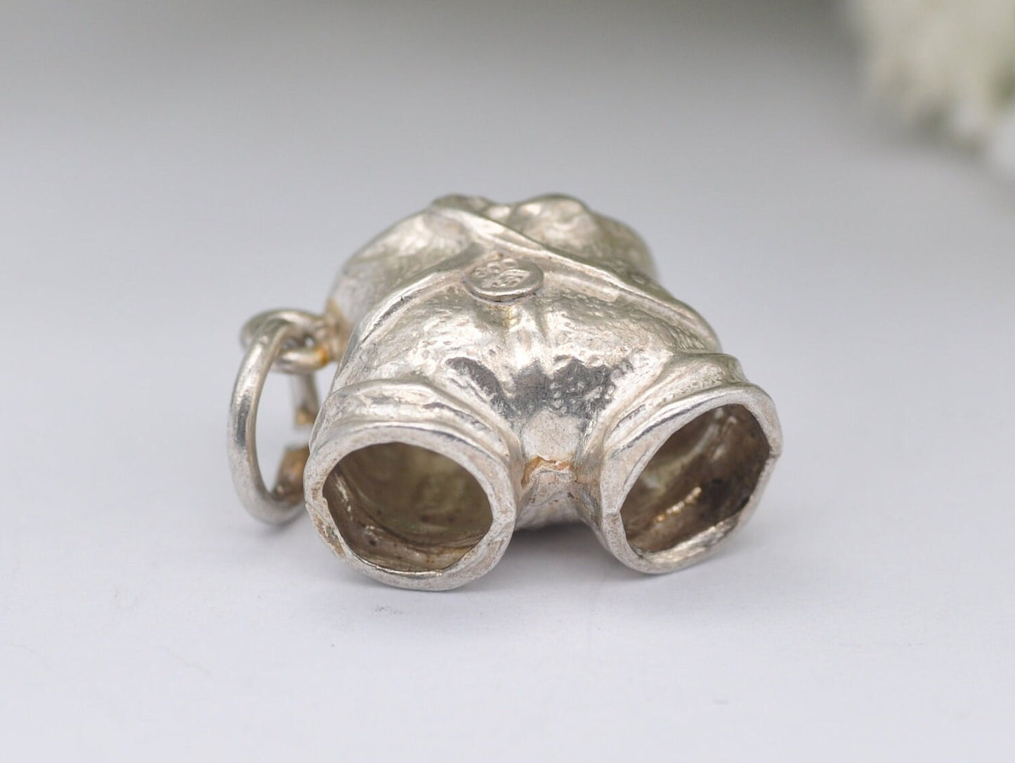 Vintage Silver Lederhosen Charm / Pendant - Shorts / German / Trousers / Germany / 800 / Charm Bracelet