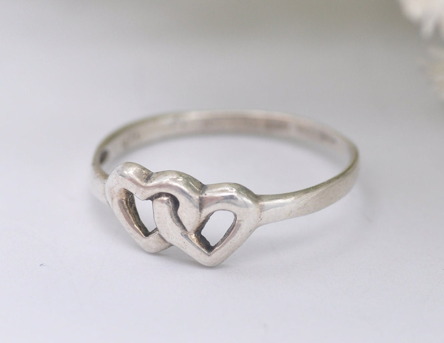 Vintage Sterling Silver Heart Ring