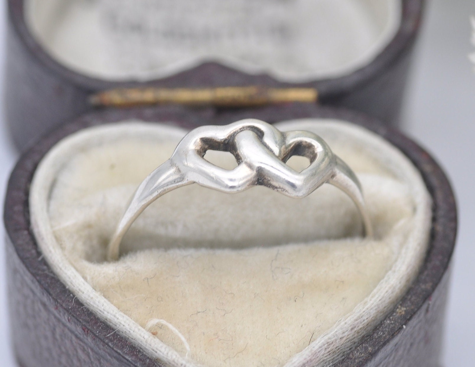 Vintage Sterling Silver Heart Ring