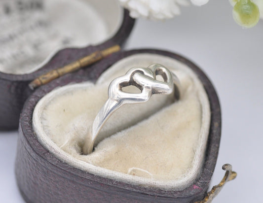 Vintage Sterling Silver Heart Ring