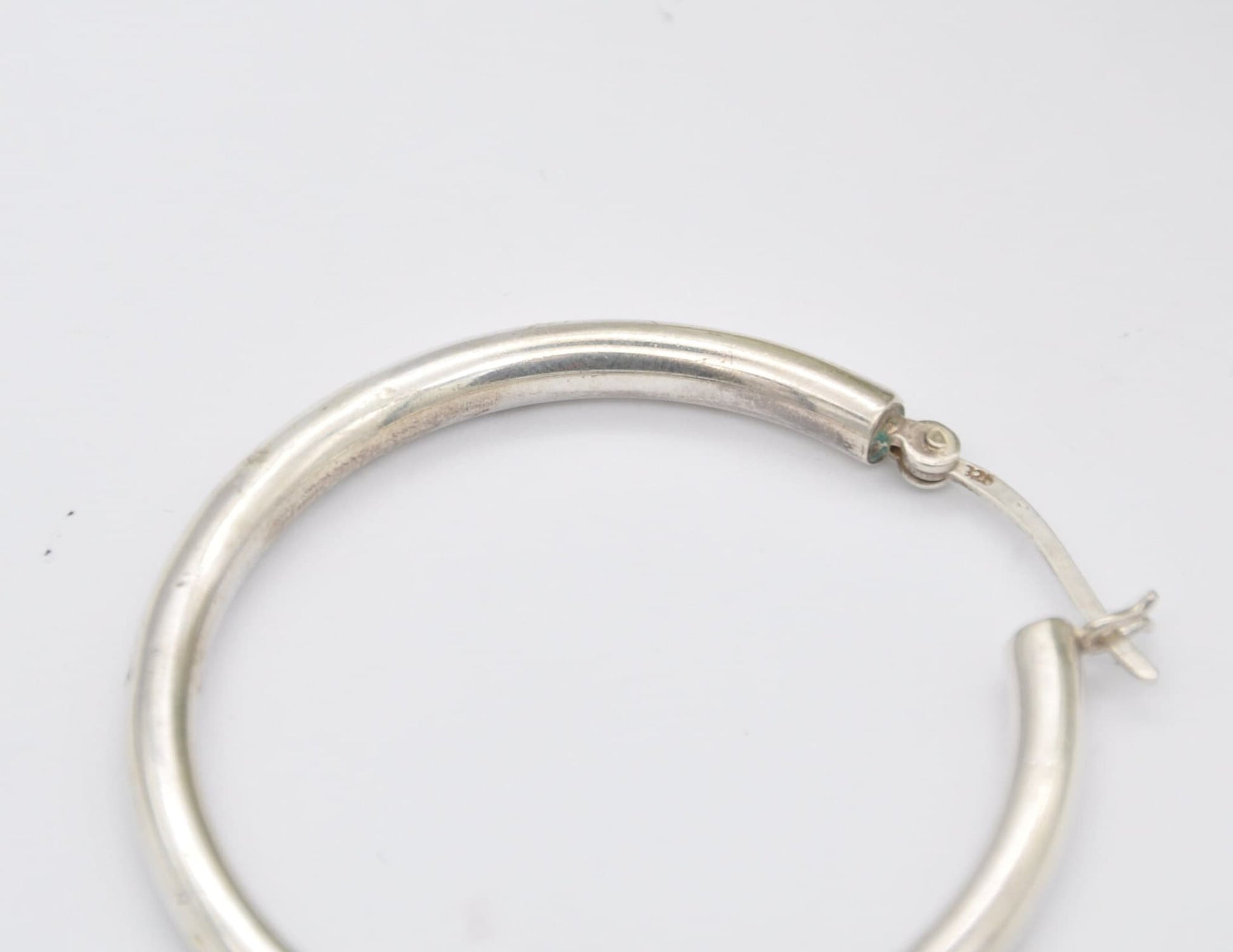 Vintage Sterling Silver Hoop Earrings