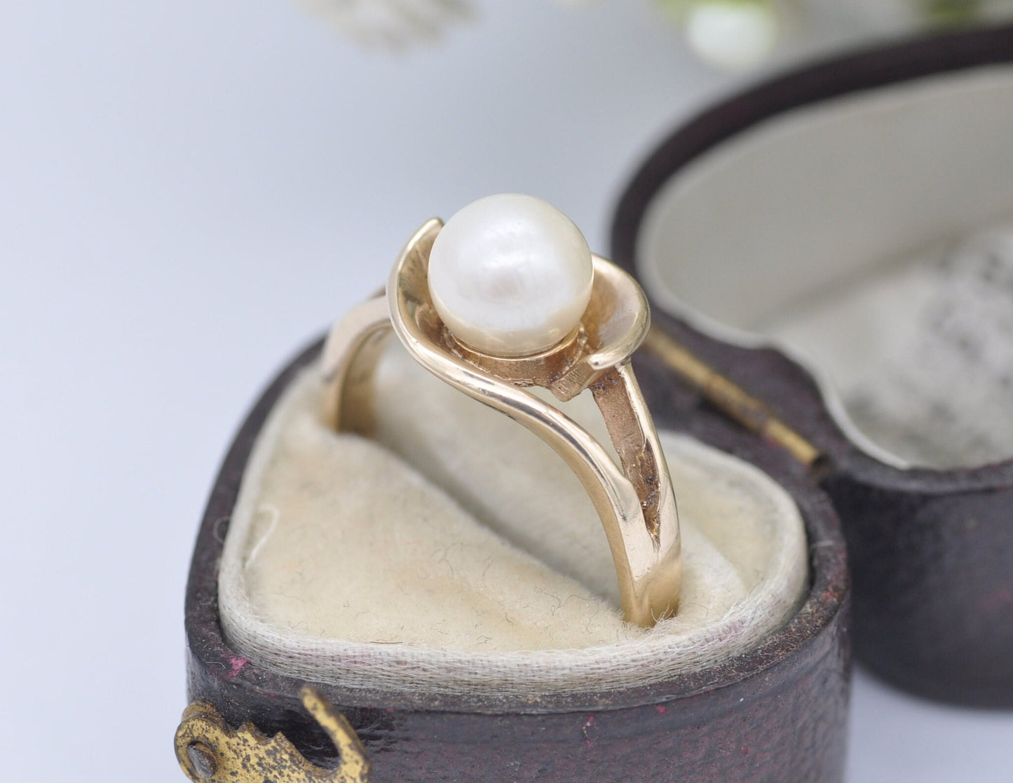 Vintage 9ct Gold and Pearl Cocktail Ring