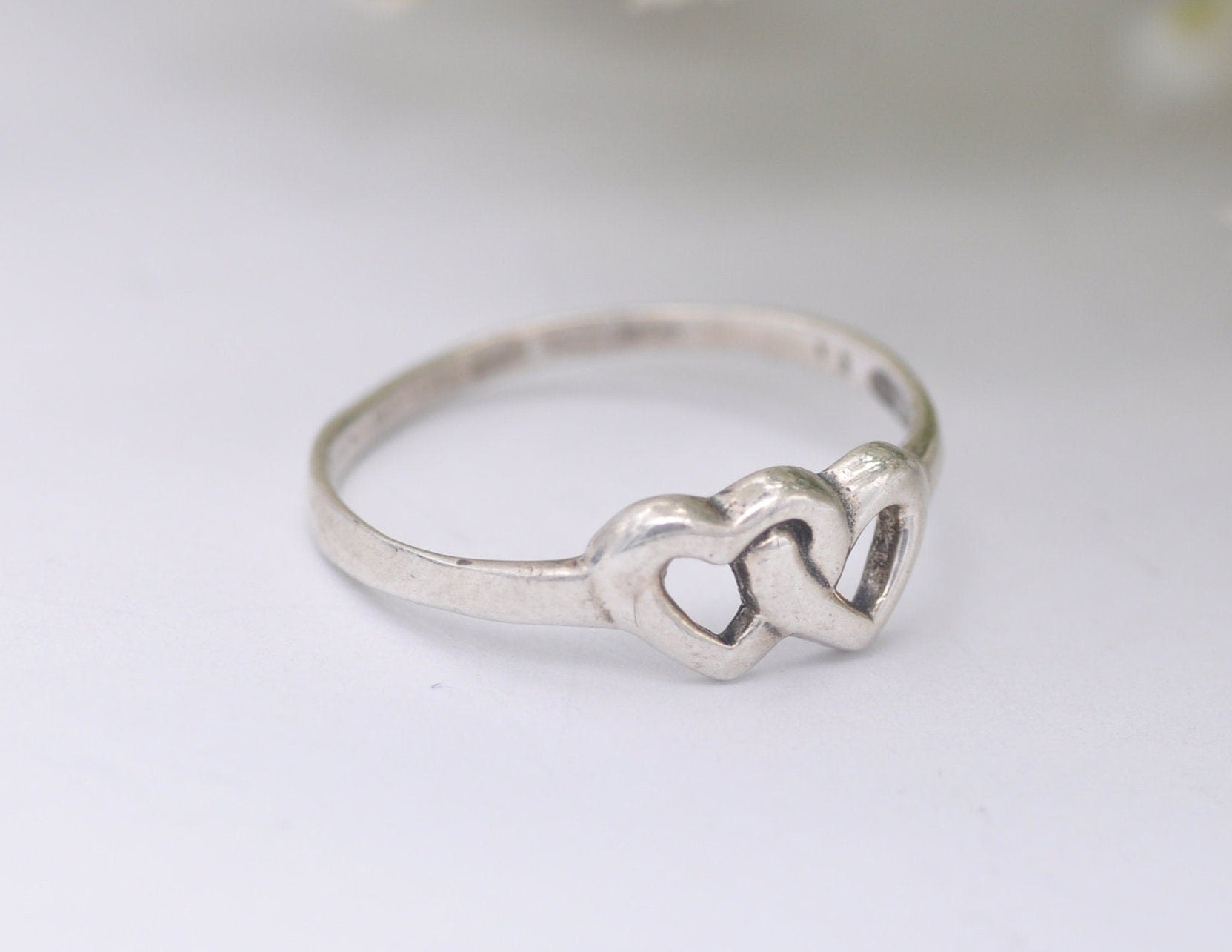 Vintage Sterling Silver Heart Ring