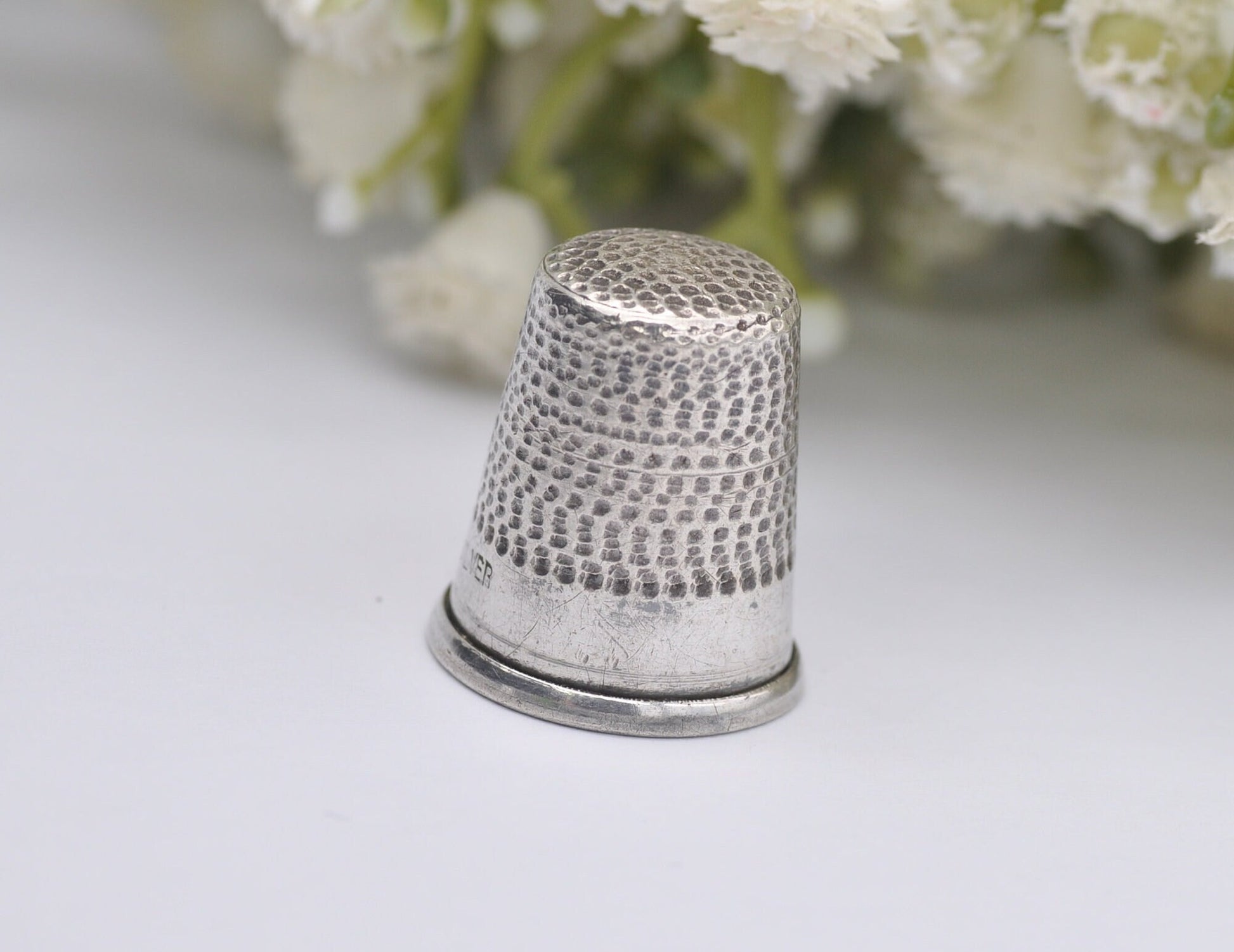 Vintage Sterling Silver Thimble - Sewing | Accessory | Crafts | Detailed | Patterned | Silverware | Collectable | Collection
