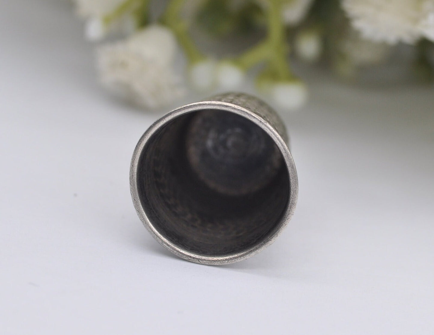 Vintage Sterling Silver Thimble - Sewing | Accessory | Crafts | Detailed | Patterned | Silverware | Collectable | Collection