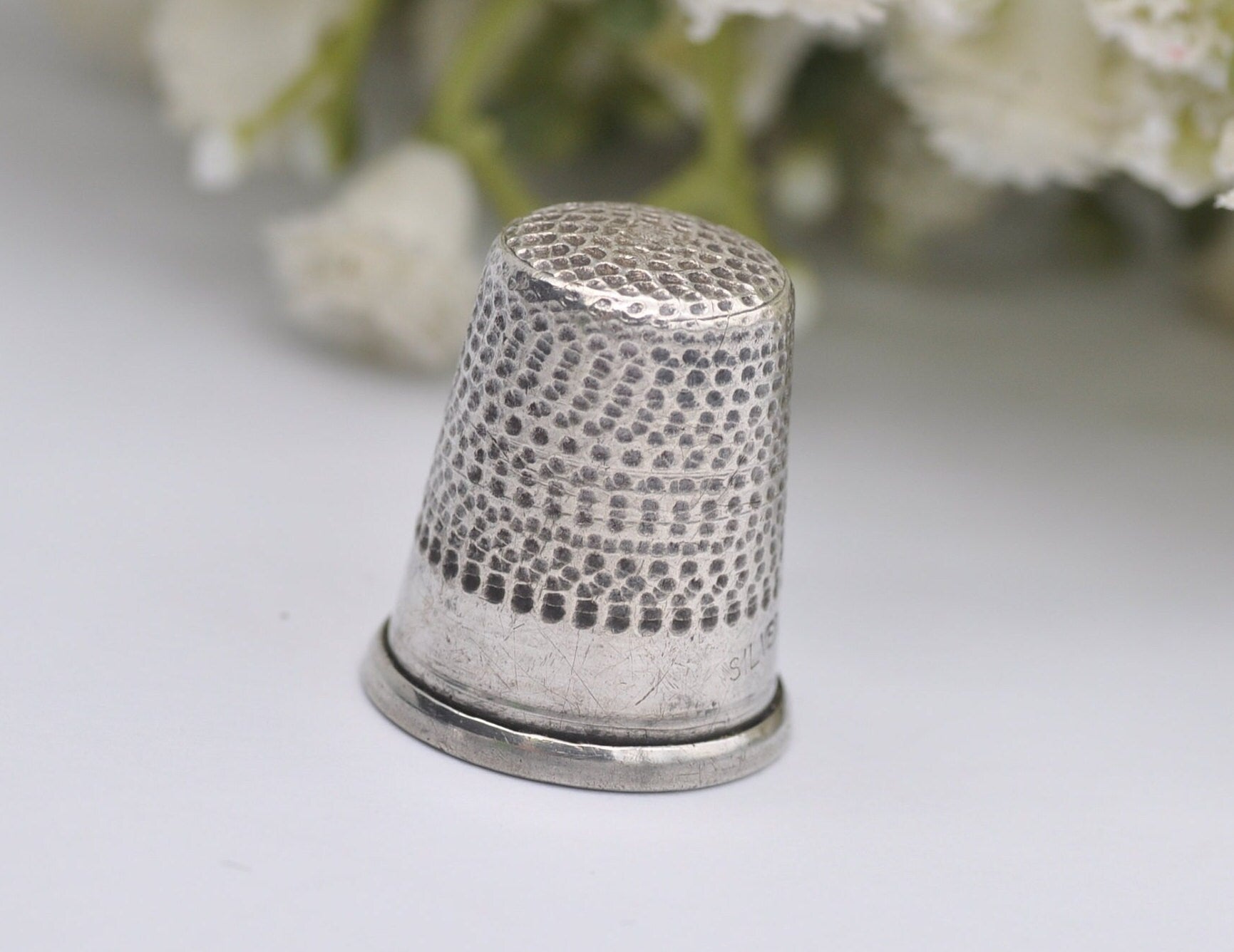 Vintage Sterling Silver Thimble - Sewing | Accessory | Crafts | Detailed | Patterned | Silverware | Collectable | Collection