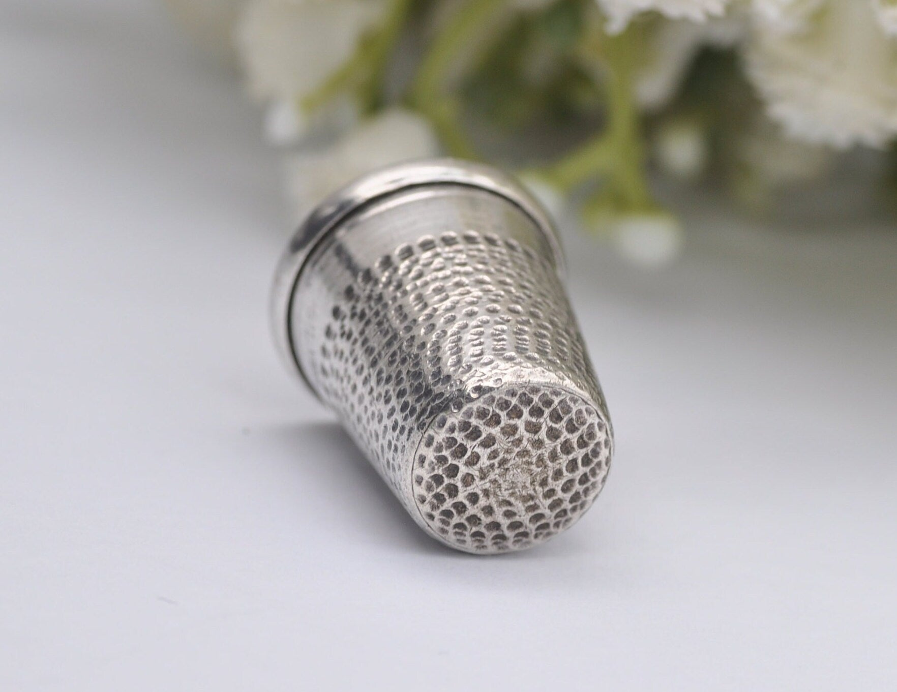 Vintage Sterling Silver Thimble - Sewing | Accessory | Crafts | Detailed | Patterned | Silverware | Collectable | Collection