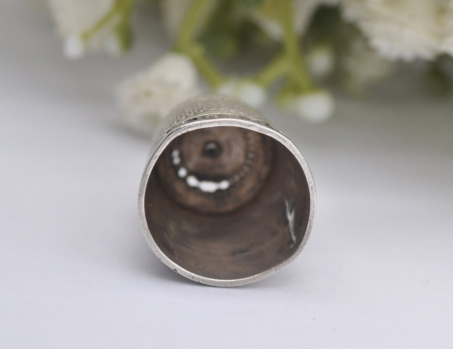 Vintage James Walker Thimble - Birmingham | The London Jeweller | Sterling Silver | 17 | 1928