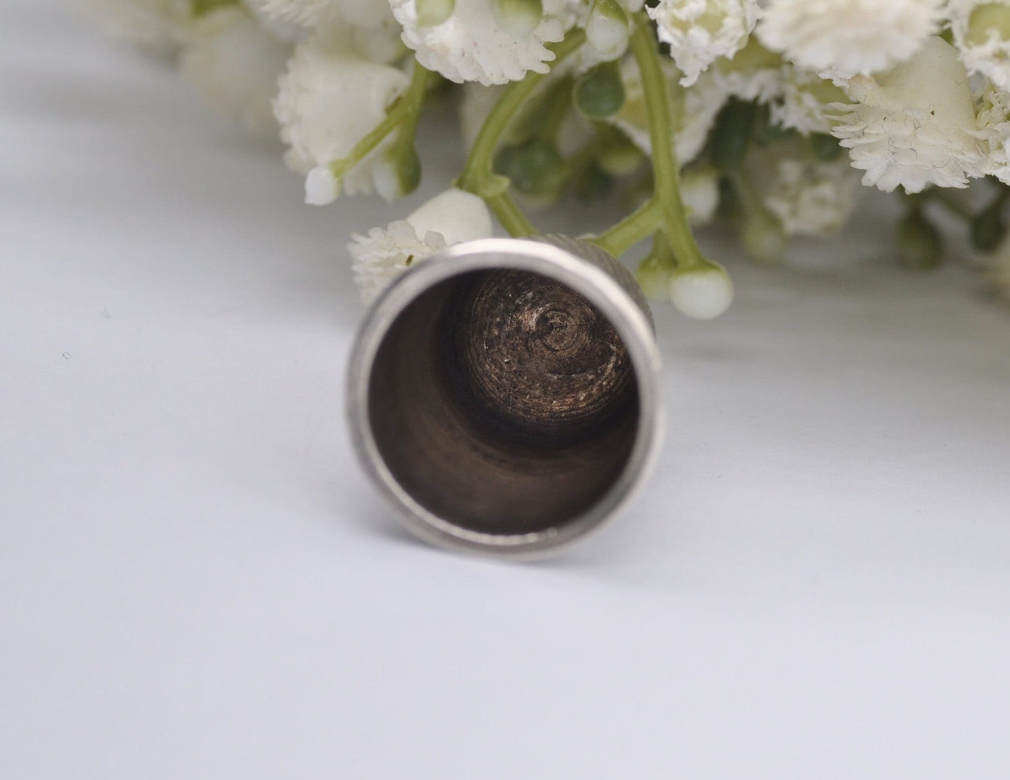 Antique James Swann and Son Thimble - JS&S | 1926 | Sewing | Birmingham | Detailed | Silverware | Collection