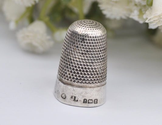 Vintage James Fenton Thimble - 1924 | J.F | Sewing | Accessory | Detailed | Patterned | Silverware | Collectable | Collection