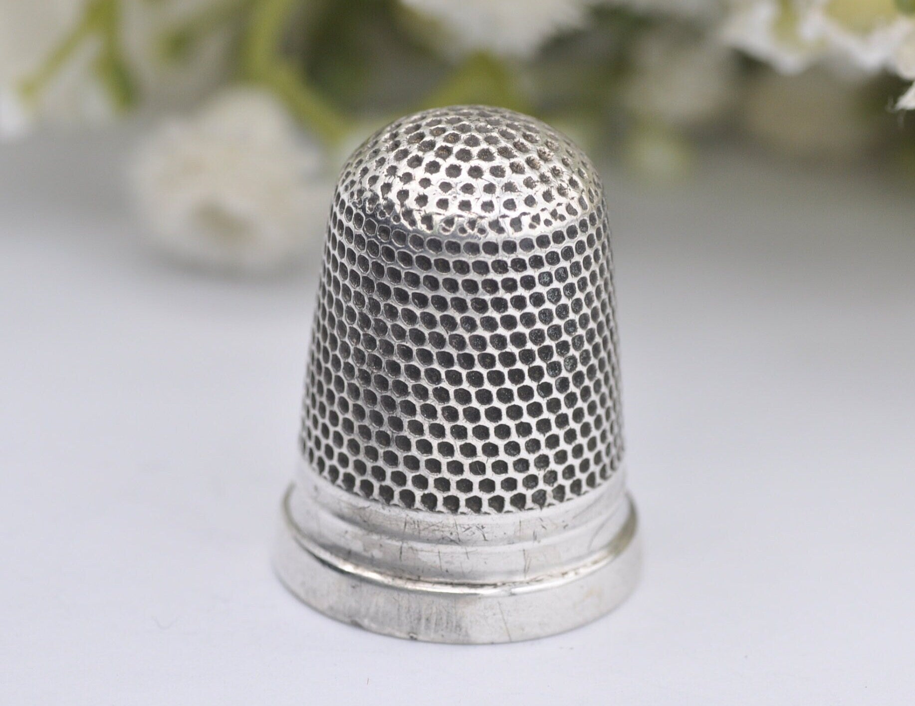 Antique Howard & Walsh Ltd Thimble - HWLtd | 1910 | 7 | Sewing | Accessory | Chester | Crafts | Silverware | Sterling Silver