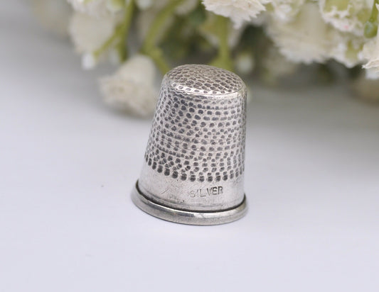 Vintage Sterling Silver Thimble - Sewing | Accessory | Crafts | Detailed | Patterned | Silverware | Collectable | Collection