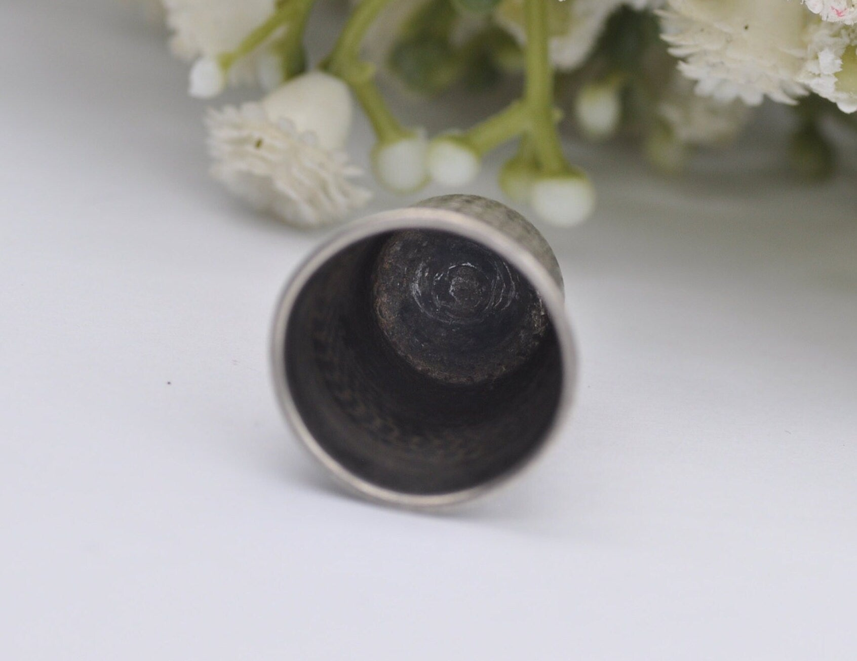Vintage Sterling Silver Thimble - Sewing | Accessory | Crafts | Detailed | Patterned | Silverware | Collectable | Collection