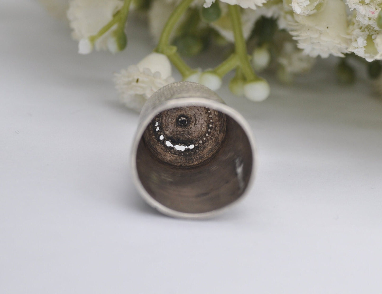 Vintage James Walker Thimble - Birmingham | The London Jeweller | Sterling Silver | 17 | 1928