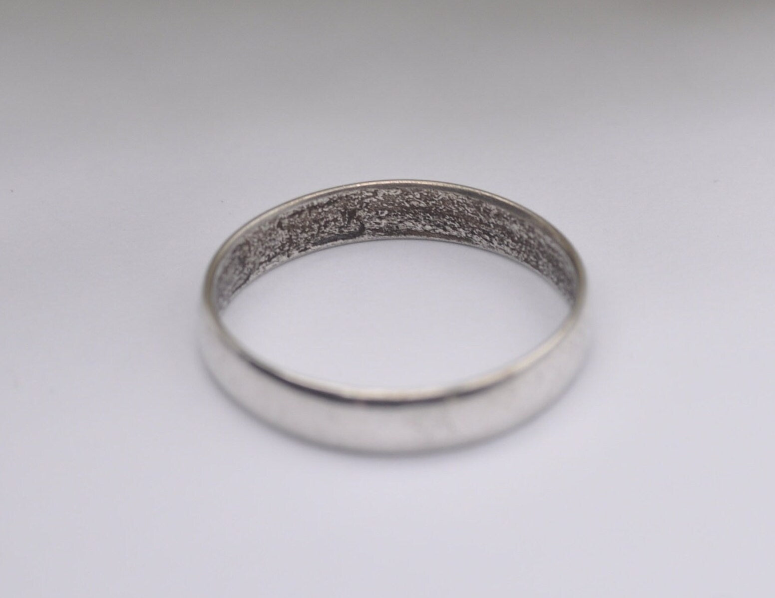 Vintage Silver Band Ring - Simple | UK Size - L 1/2 | US Size - 6