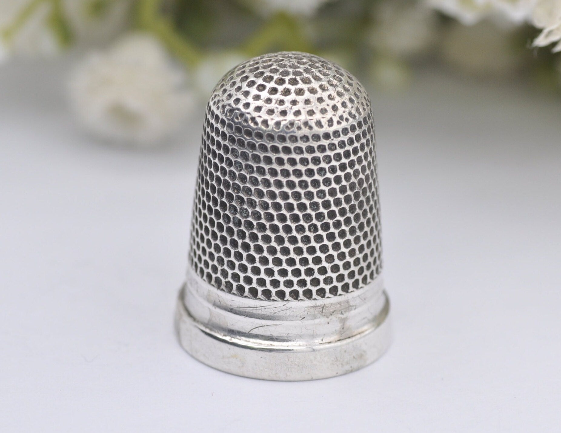 Antique Howard & Walsh Ltd Thimble - HWLtd | 1910 | 7 | Sewing | Accessory | Chester | Crafts | Silverware | Sterling Silver