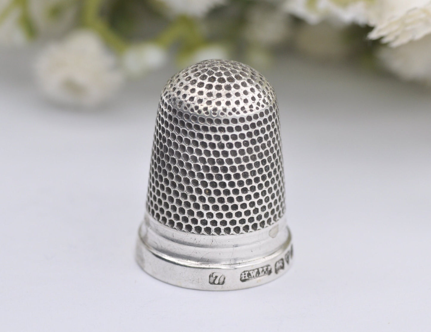 Antique Howard & Walsh Ltd Thimble - HWLtd | 1910 | 7 | Sewing | Accessory | Chester | Crafts | Silverware | Sterling Silver