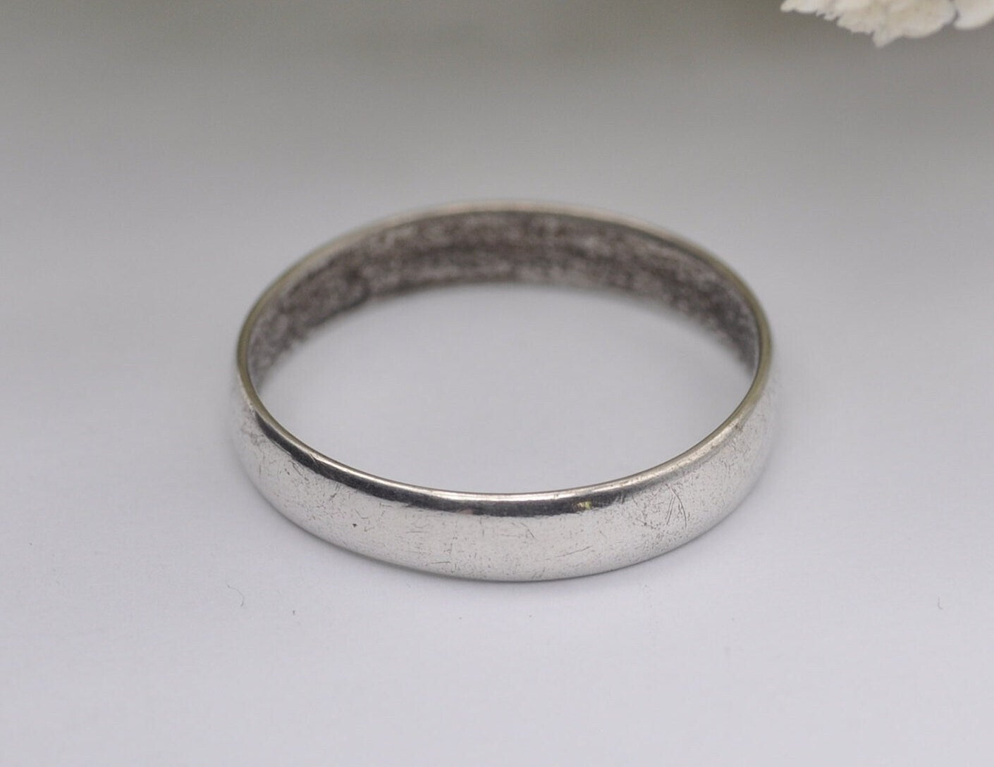 Vintage Silver Band Ring - Simple | UK Size - L 1/2 | US Size - 6